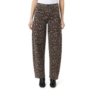 NEW HABITUAL evie barrel jeans in leopard